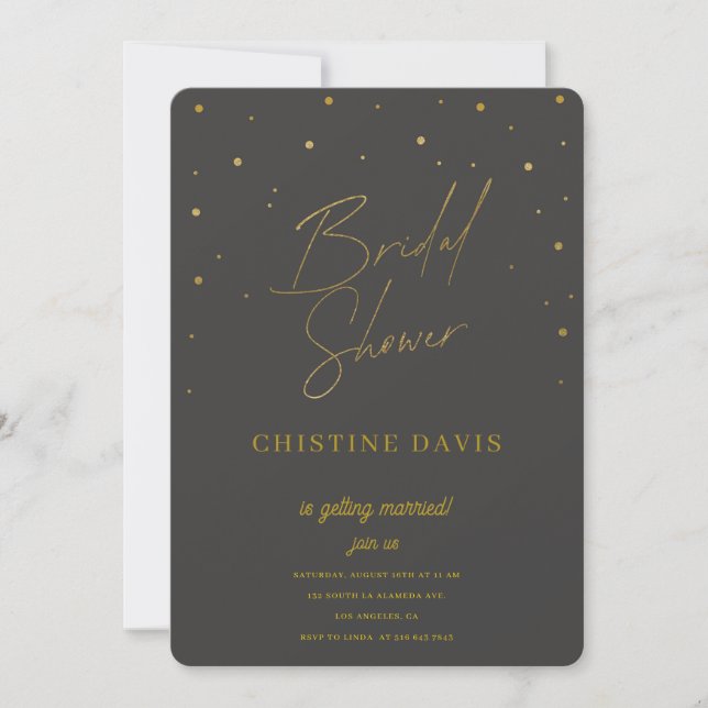 Flakes & Forever Bridal Shower Invitation (Front)