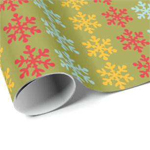 Flakes ~ Roll Gift Wrapping Paper COLOR CHANGE