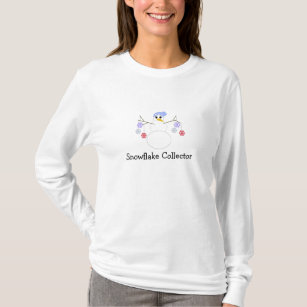 Flakey Snowman Snowflake Collector T-Shirt