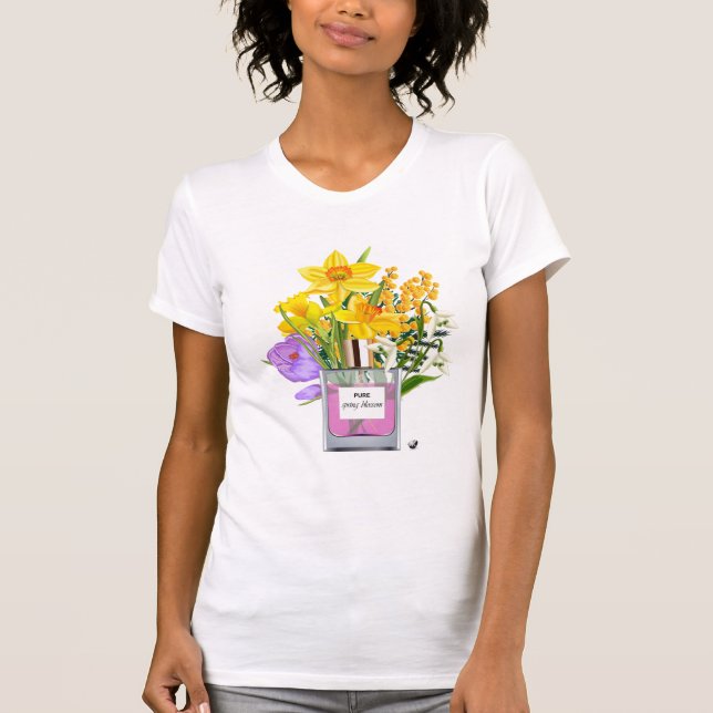 Flakon Pure spring blossom with spring flowers T-Shirt (Front)