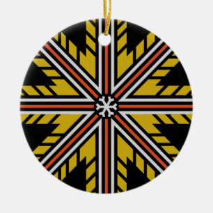 Flaky ornament, customisable ceramic ornament