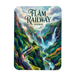 Flåm Railway Norway Magnet