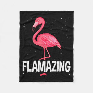 Flamazing Nk Flamingo Novelty Flamingo Lover Funny Fleece Blanket
