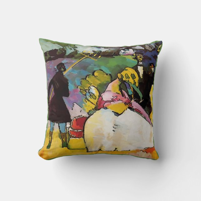 Flambeau at Mardi Gras Parade Cushion (Front)