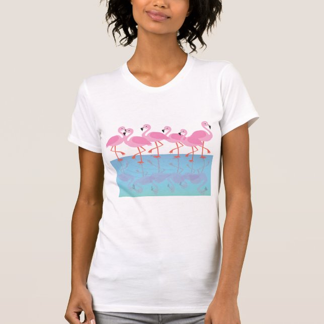 Flamboyance of Flamingos T-Shirt (Front)