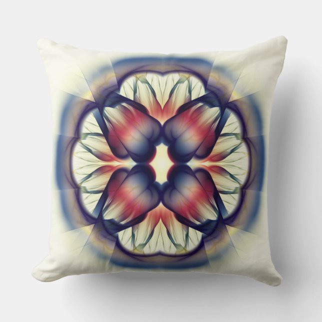 Flamboyant bright decoration cushion (Front)