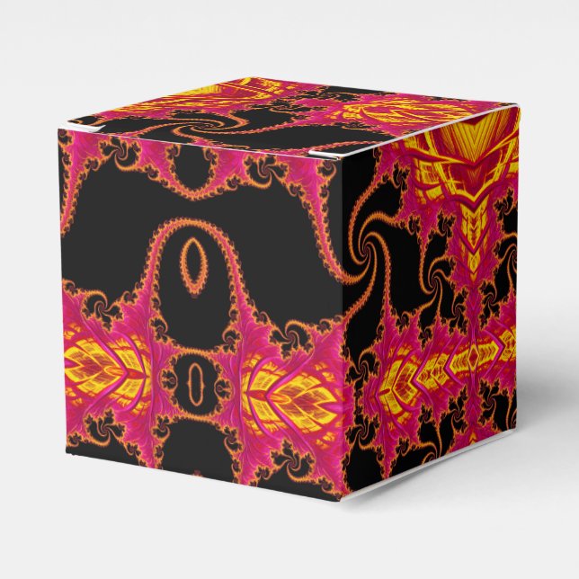 Flamboyant fractal favour box (Front Side)