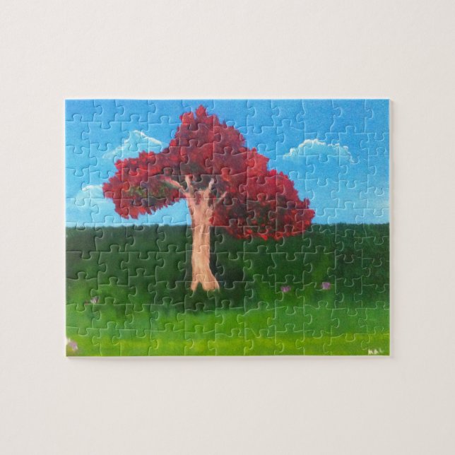 Flamboyant Tree Jigsaw Puzzle (Horizontal)