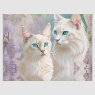 Flame and Lilac Lynx Point Siamese Portrait Art Tissue Paper