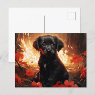 Flame and Petals Postcard