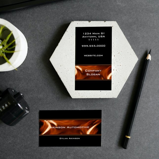 Flame Banner Business Card (Flame Banner Business Card)