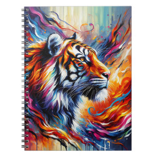Flame borne Tiger – Expression of Strength Notebook