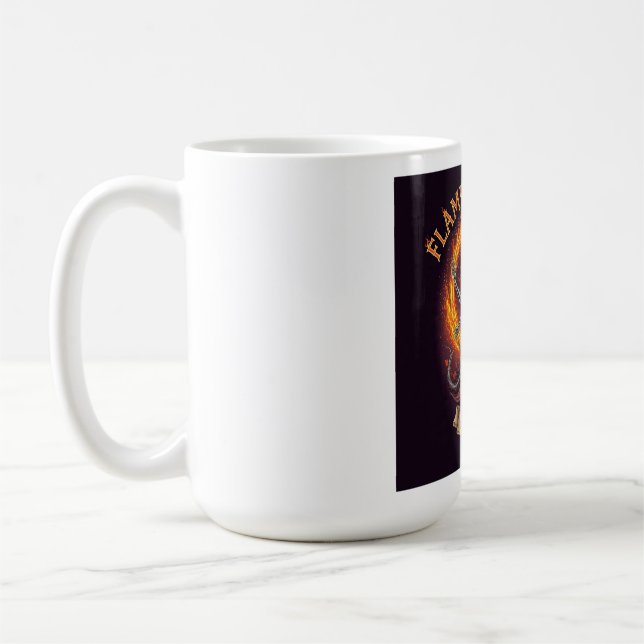 Flame Chanter Gothic Fantasy T-Shirt Coffee Mug (Left)