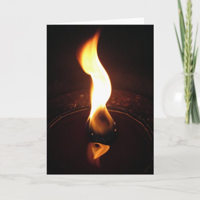 flame dance card (Front)