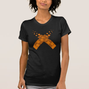 Flame death cult cross fire torch Halloween am1 T-Shirt