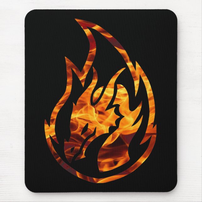 Flame dragon 1 mouse pad (Front)