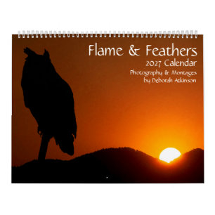 Flame & Feathers Bird Silouette Calendar