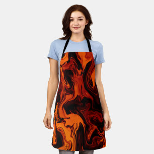 Flame, Fire, Fiery Abstract Apron