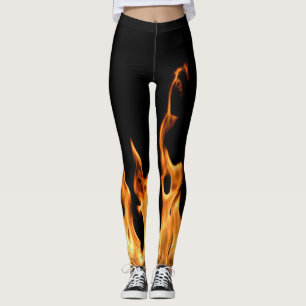 Flame - Flame - Flame - Fire Leggings