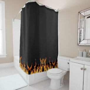 Flame - Flame - Flame - Fire Shower Curtain