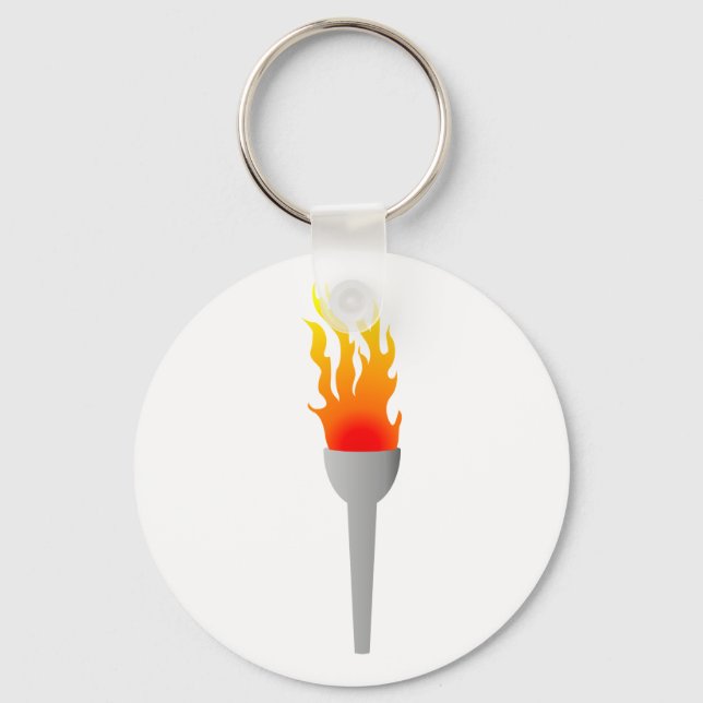 flame flames torch key ring (Front)