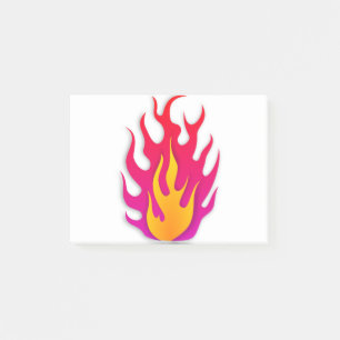 Flame Flammable Hot Fire Burning Post-it Notes
