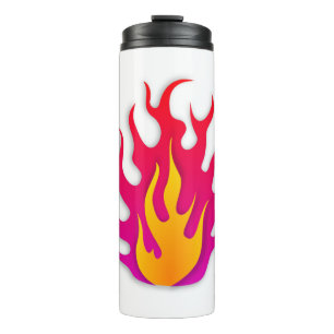 Flame Flammable Hot Fire Burning Thermal Tumbler