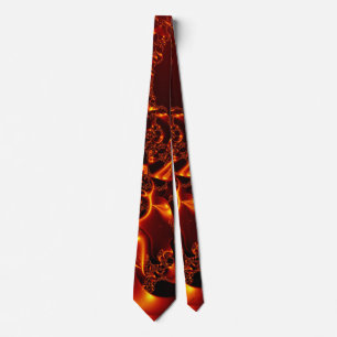 Flame fractal tie