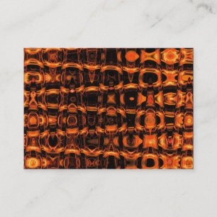 Flame Fractal Wave Pattern Business Card
