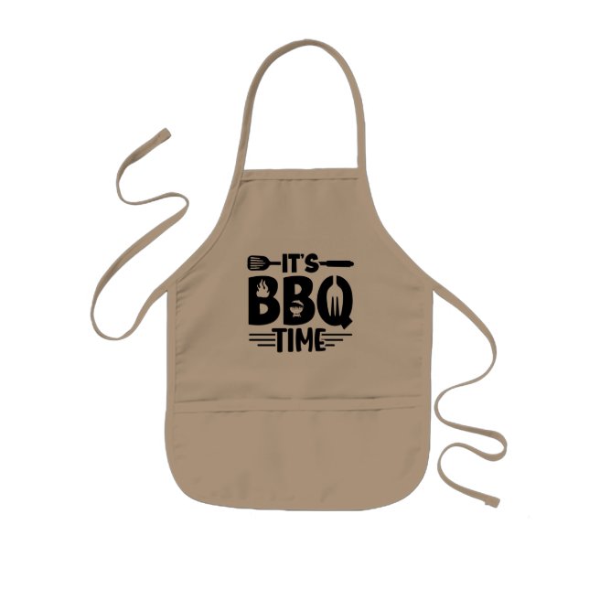 Flame-Grilled Delight Kids Apron (Front)
