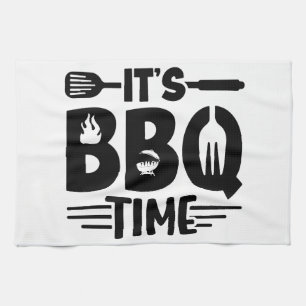 Flame-Grilled Delight Tea Towel