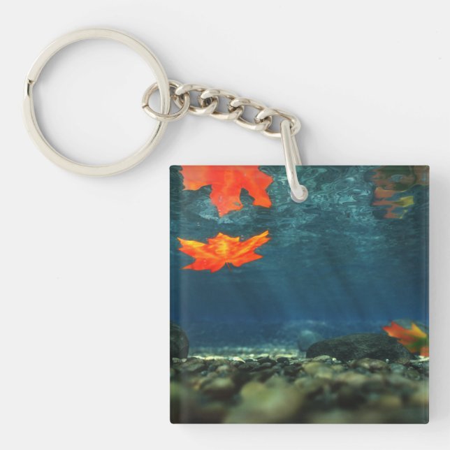 Flame in the Water Acrylic Keychain (Front)