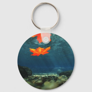 Flame in the Water Keychain