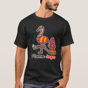 Flame-Ingo Flamingo Pun T-Shirt