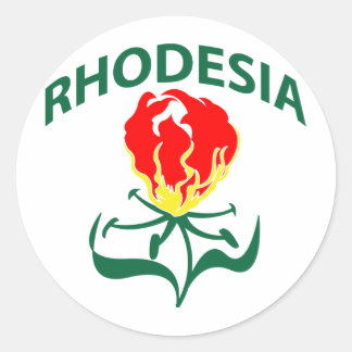 Flame Liliy Classic Round Sticker