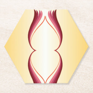 Flame Lily Paper Coaster