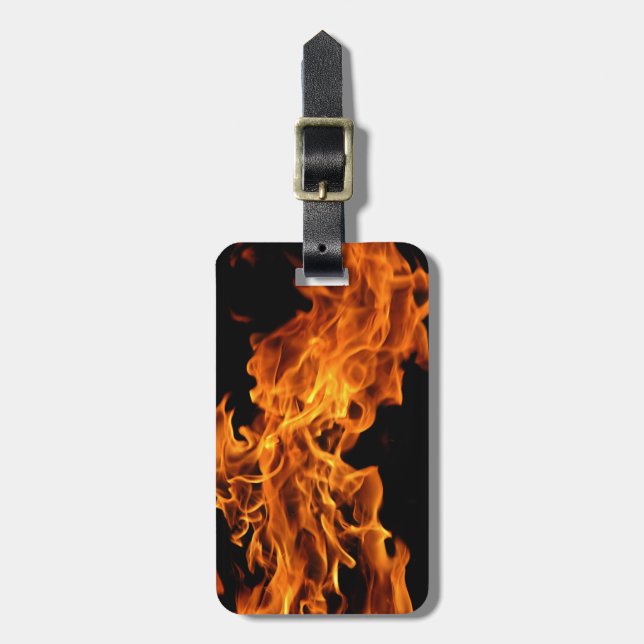 Flame Luggage Tag (Front Vertical)