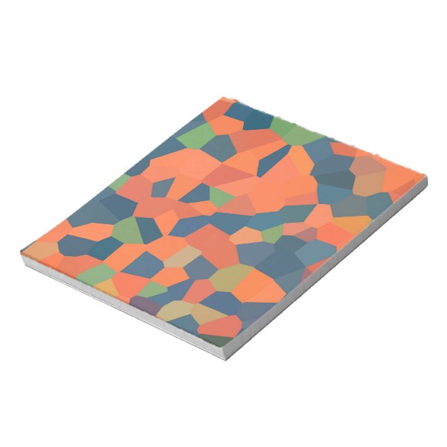 Flame, Midnight, Green Notepad or Jotter (Rotated)