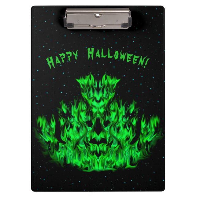 Flame Monster in The Starlight Sky Clipboard (Front)