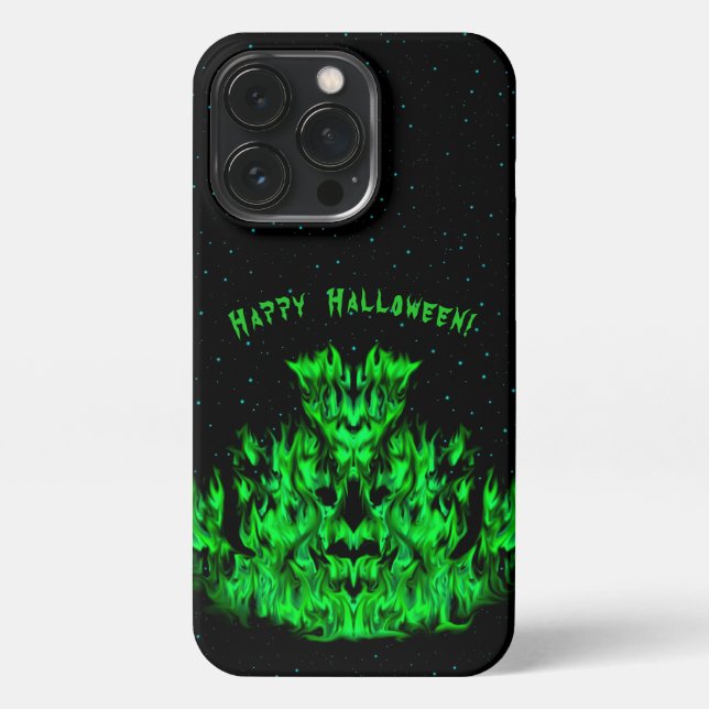 Flame Monster in The Starlight Sky iPhone Case (Back)