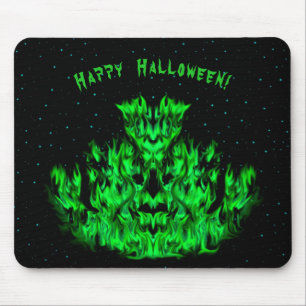Flame Monster in The Starlight Sky Mouse Pad