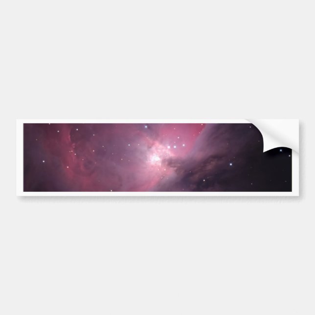 Flame Nebula Bumper Sticker (Front)