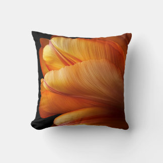 Flame of Grace – Golden Tulip in Bloom Cushion