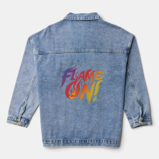 FLAME ON!! Jean Jacket