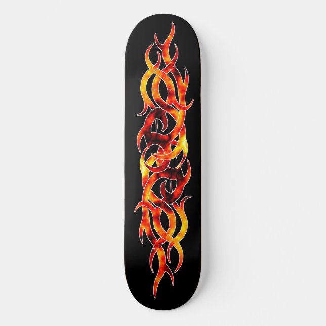 "Flame On" Skateboard Deck (Front)
