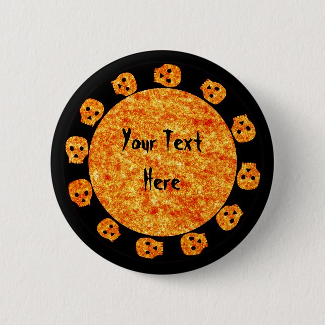 Flame Orange Button (Front)