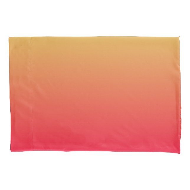 Flame red and yellow ombre pillowcase (Front)