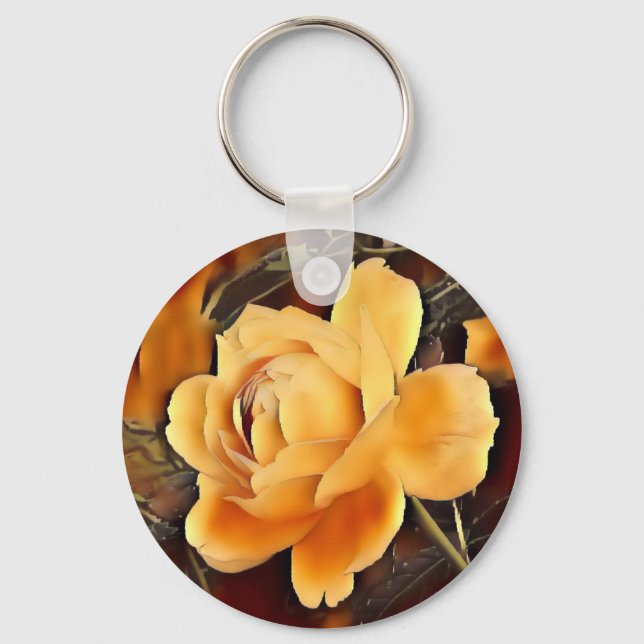 Flame Rose Key Ring (Front)