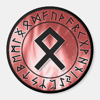 Flame Runes, Red [23. Othala] Magnet