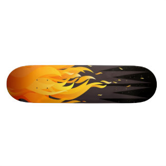 flame skateboard